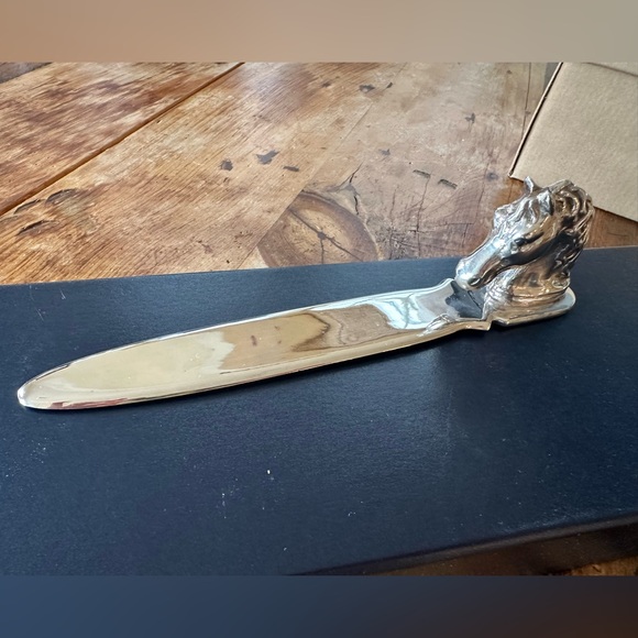 Ralph Lauren Silver Horse Head Letter Opener - Picture 2 of 5